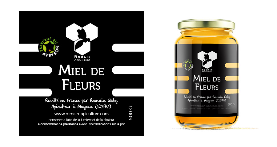 Romain Apiculture - Déclinaison identité de marque
