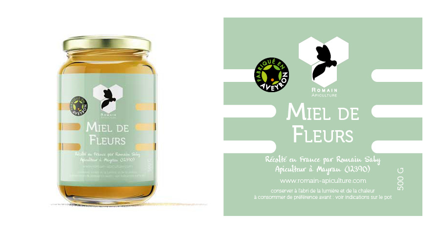 Romain Apiculture - Déclinaison identité de marque