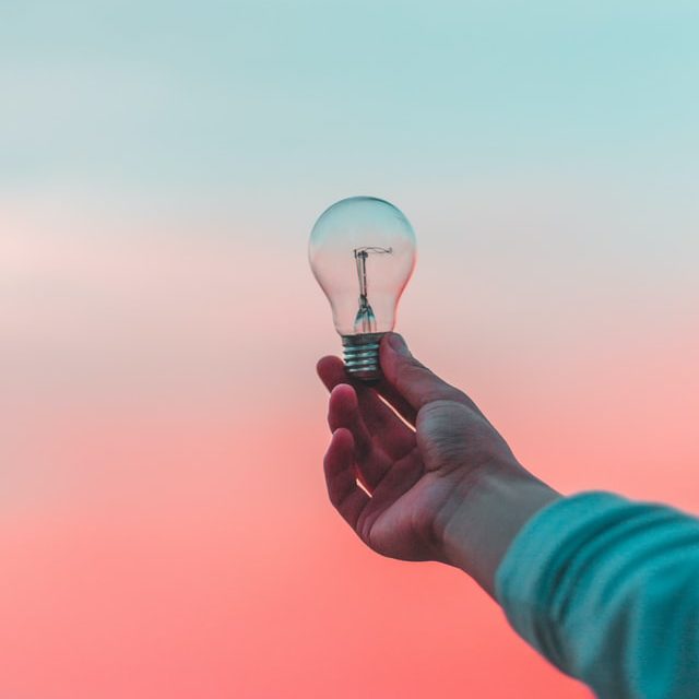 Ampoule qui représente la créativité
