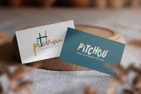 Pitchou, marque fictive de produits créés mains pour enfants/bébés