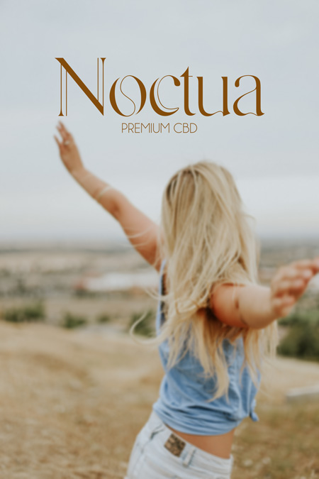 Noctua, logo d'une marque d'huile et autres produits à base de CBD