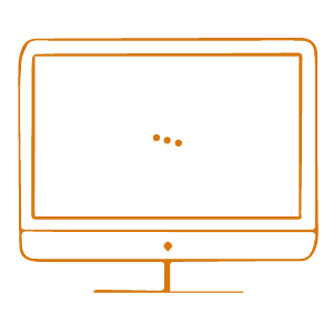 empreinte cocreative, picto d'un ordinateur pour représenter le service site internet boutique ou vitrine