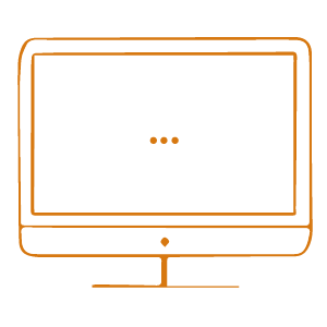 empreinte cocreative, picto d'un ordinateur pour représenter le service site internet boutique ou vitrine